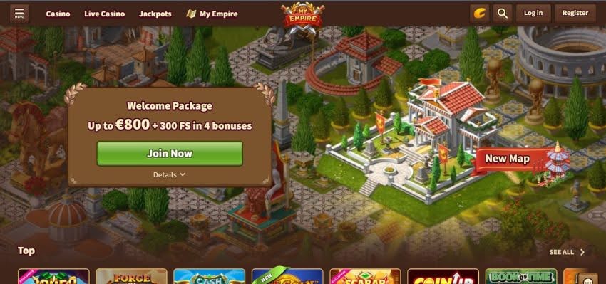 myempire welcome bonus